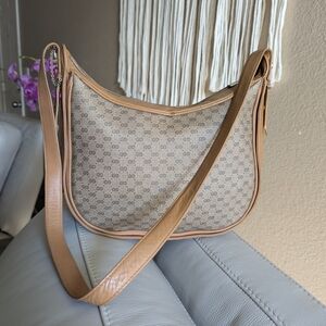 VINTAGE  70's ,80's GUCCI Micro GG shoulder bag